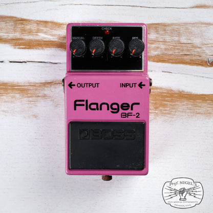 Boss BF-2 Silver Screw Flanger (Black Label) MIJ Made in Japan
