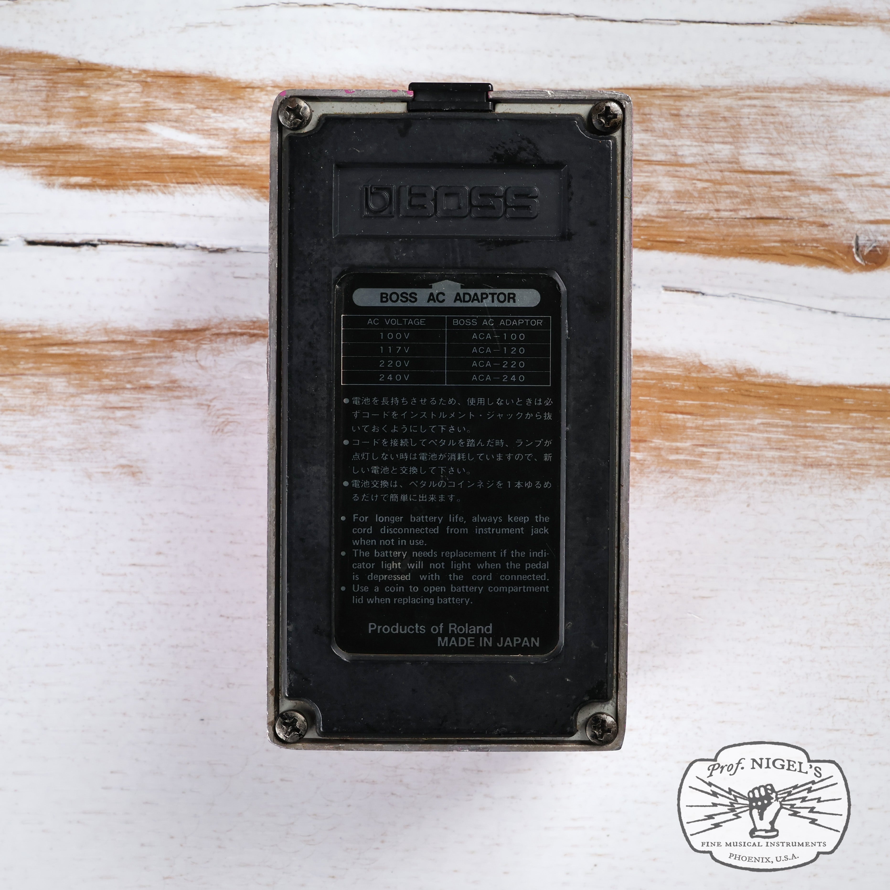 Boss BF-2 Silver Screw Flanger (Black Label) MIJ Made in Japan