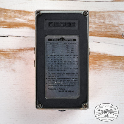 Boss DS-2 Turbo Distortion Effects Pedal MIJ Silver Label Made in Japan