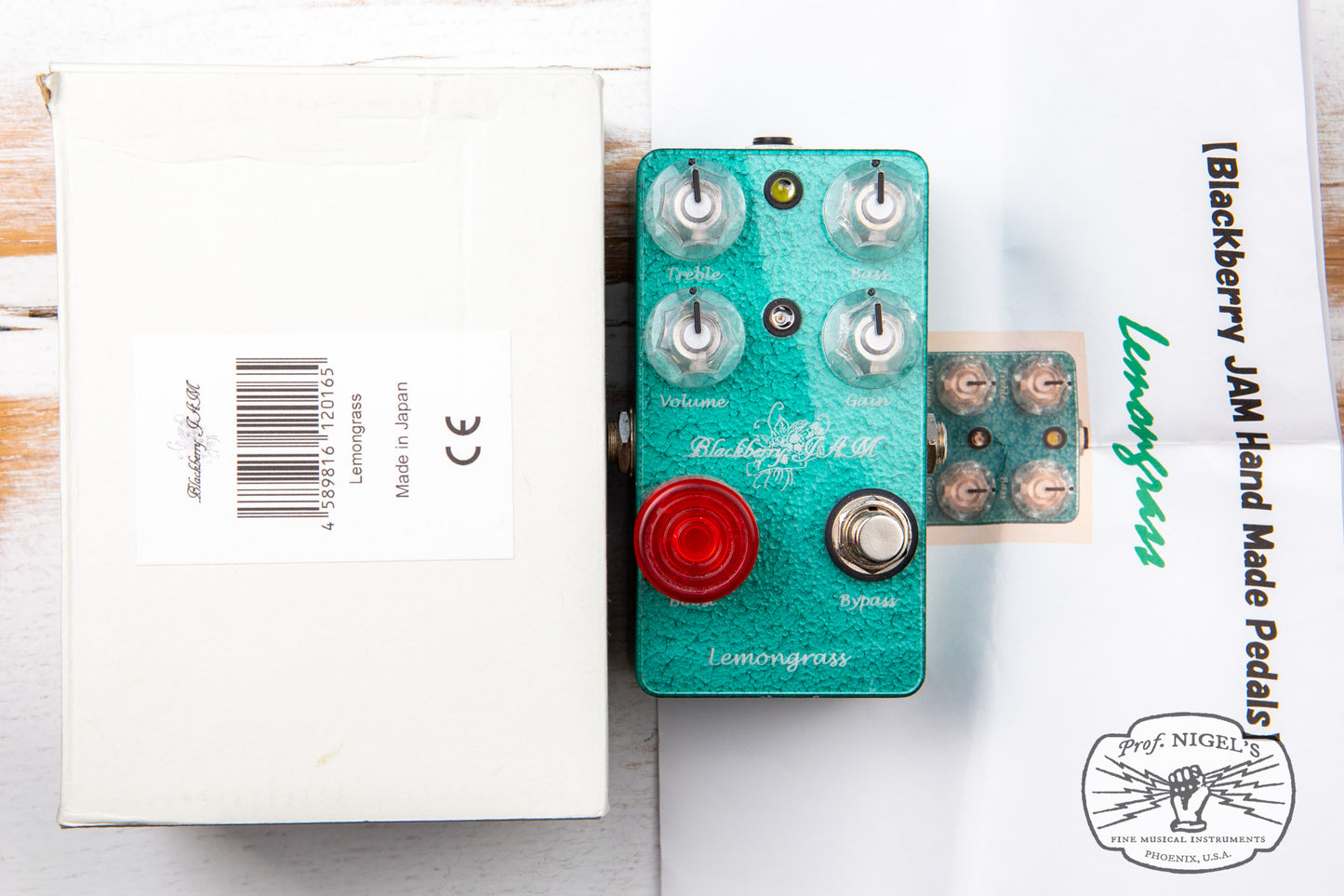 Blackberry JAM Lemongrass TS-style Boost/Overdrive Made in Japan
