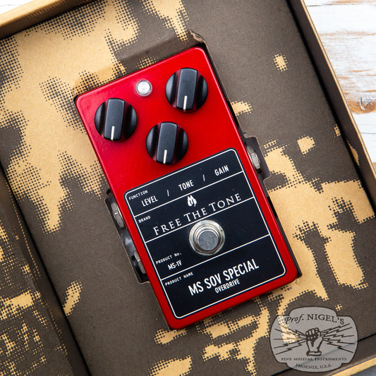 Serial #MS078 Free The Tone MS-1V MS SOV Special Overdrive Matt Schofield Signature