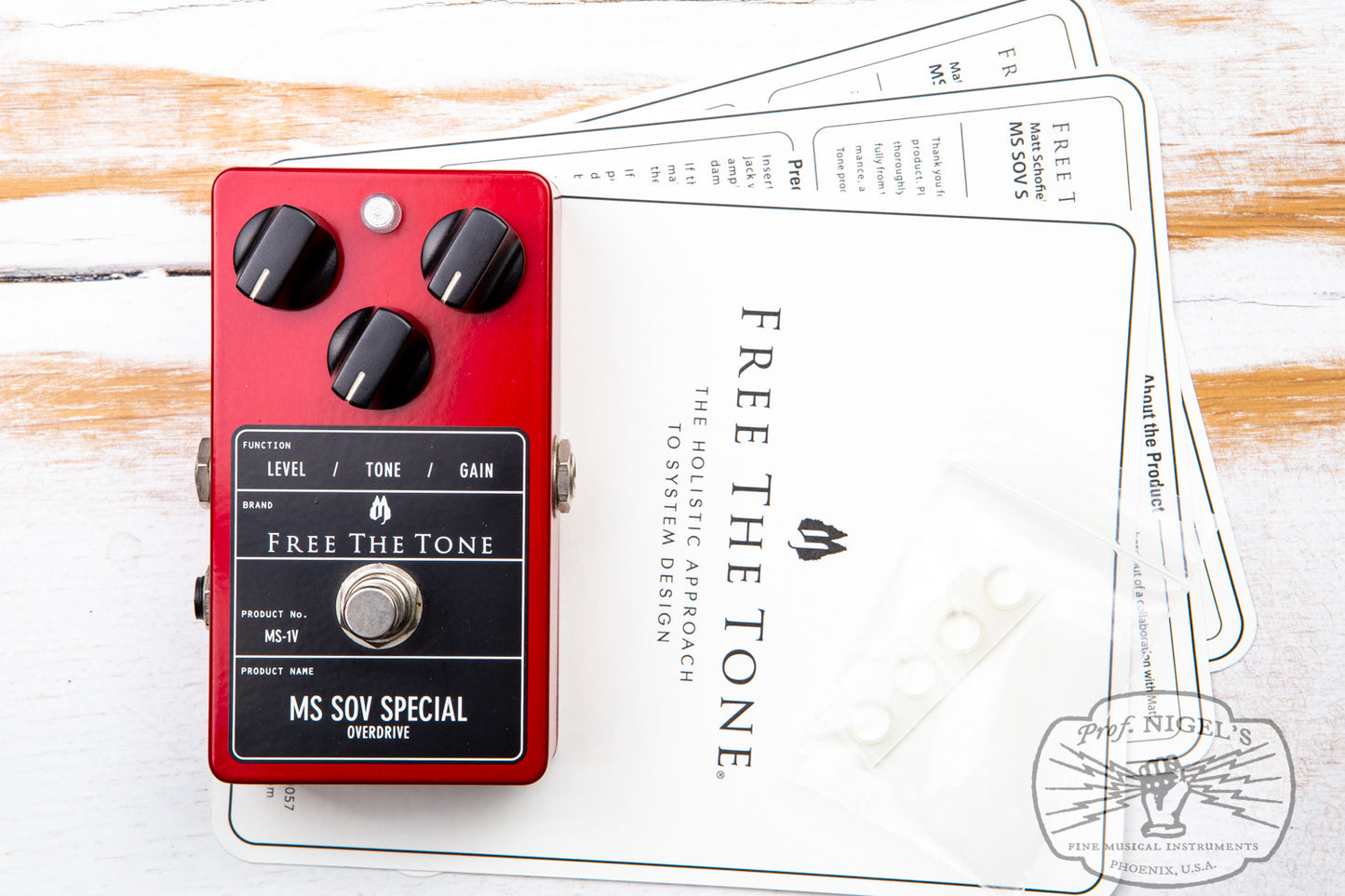 Serial #MS078 Free The Tone MS-1V MS SOV Special Overdrive Matt Schofield Signature