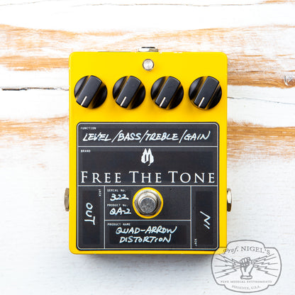 Free The Tone QA-2 Quad Arrow w/ Box High Dynamic Range Distortion MIJ Made in Japan