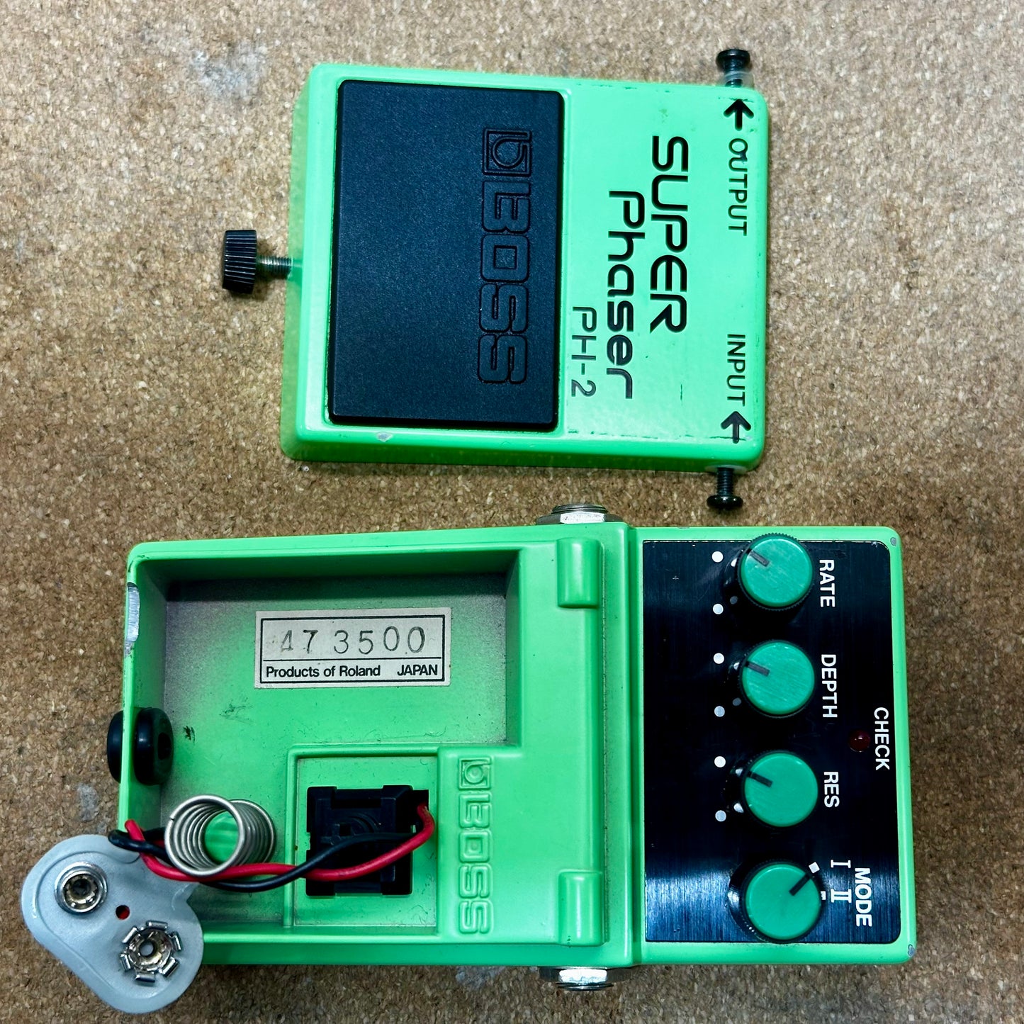 Boss PH-2 Super Phaser 1984 Black Label Vintage MIJ