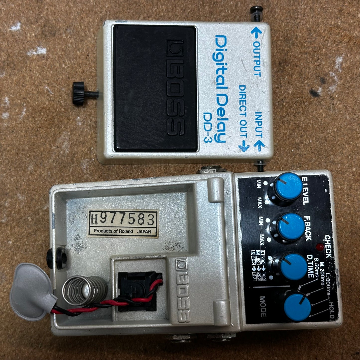 Boss MIJ DD-3 Digital Delay Long Chip (Blue Label) 1988 Vintage Made in Japan