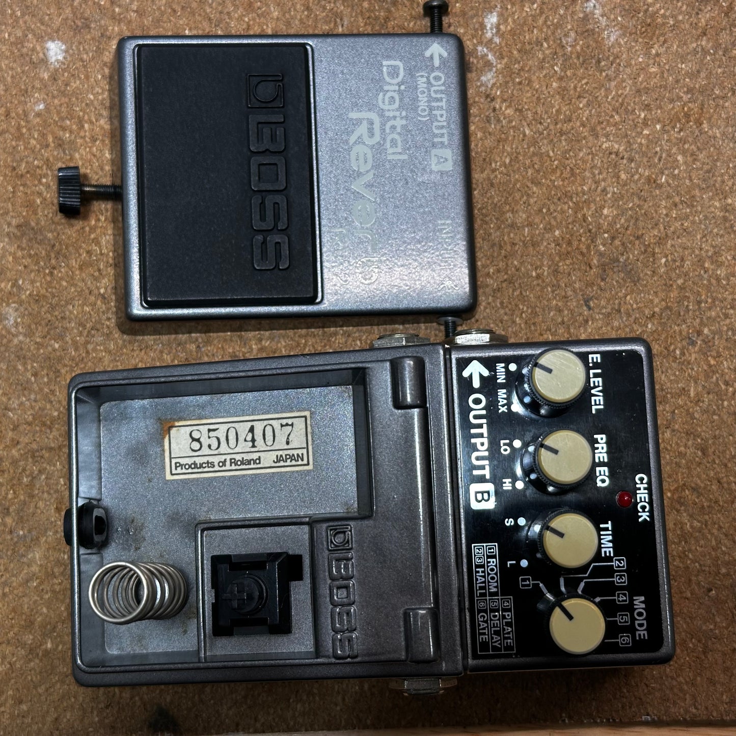 Boss RV-2 Digital Reverb (Dark Gray Label) 1987 Vintage MIJ Made in Japan