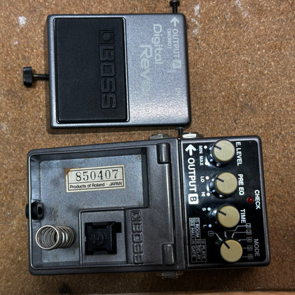 Boss RV-2 Digital Reverb (Dark Gray Label) 1987 Vintage MIJ Made in Japan
