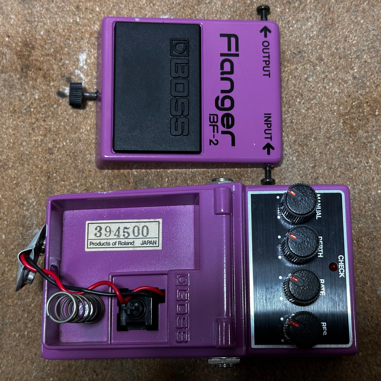 Boss BF-2 Flanger (Black Label) 1984 Vintage MIJ Made in Japan