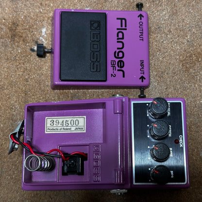 Boss BF-2 Flanger (Black Label) 1984 Vintage MIJ Made in Japan
