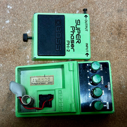 Boss PH-2 Super Phaser 1984 Black Label Vintage MIJ