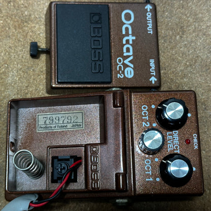 Boss MIJ OC-2 Octave w/ Box Black Label 1987 Vintage Made in Japan