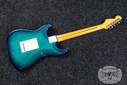 Tokai AST-108 S-Style MIJ Blue Burst Transparent Ash Rosewood Alnico 2 Made in Japan
