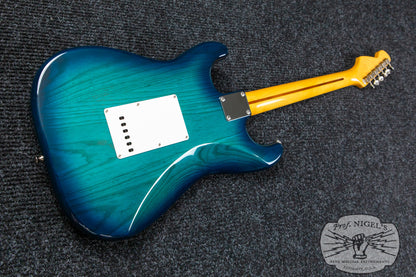 Tokai AST-108 S-Style MIJ Blue Burst Transparent Ash Rosewood Alnico 2 Made in Japan