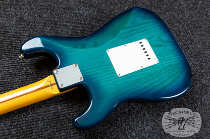 Tokai AST-108 S-Style MIJ Blue Burst Transparent Ash Rosewood Alnico 2 Made in Japan