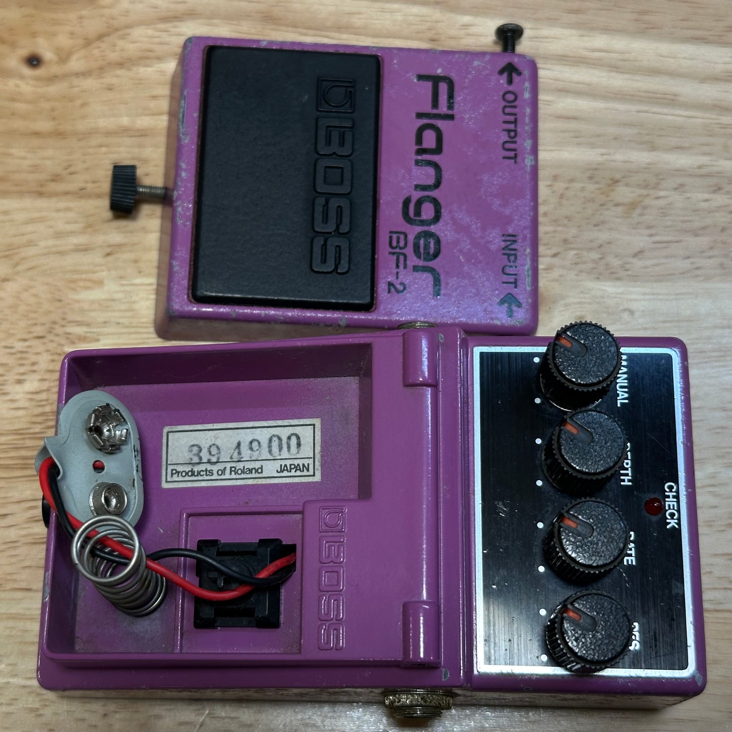 Boss BF-2 Flanger (Black Label) Vintage MIJ Made in Japan VG