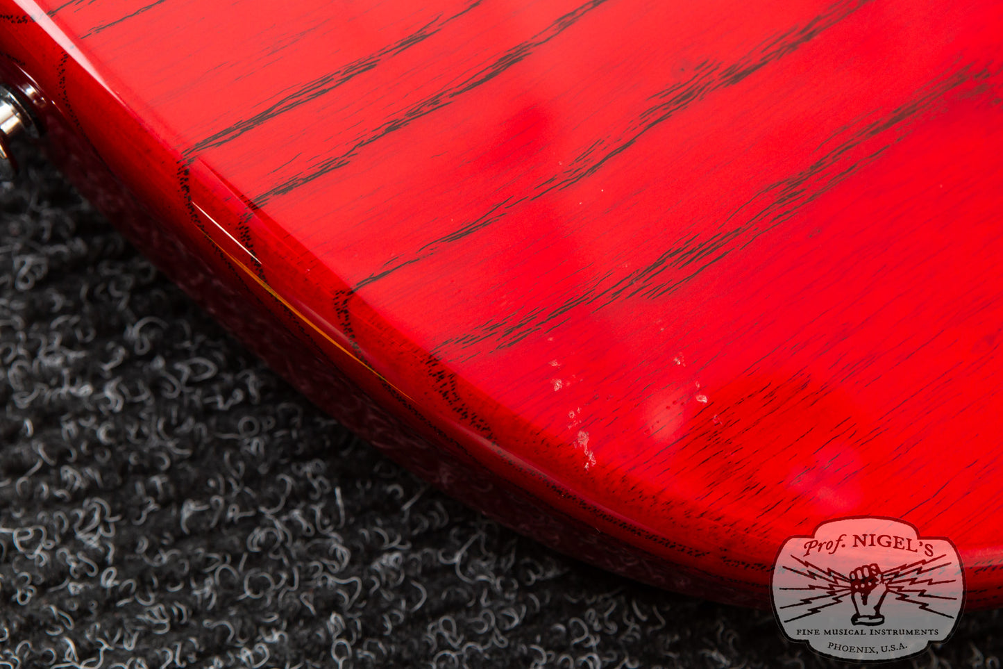 Custom Order Momose MJ2/PH Purpleheart Neck Transparent Red Burner Ash Made in Japan Jazz Bass MIJ