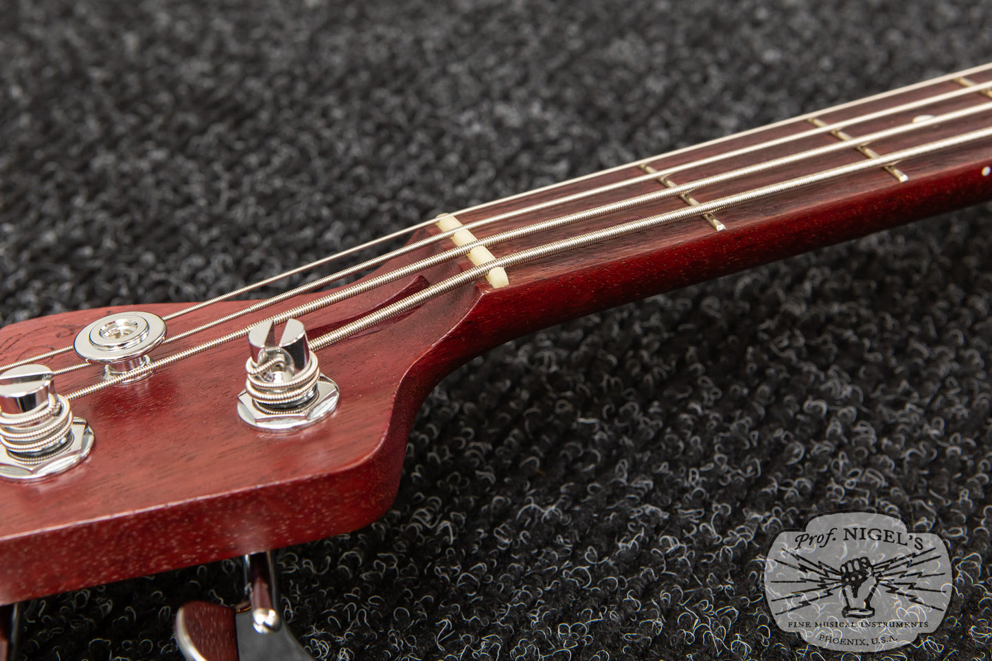 Custom Order Momose MJ2/PH Purpleheart Neck Transparent Red Burner Ash Made in Japan Jazz Bass MIJ