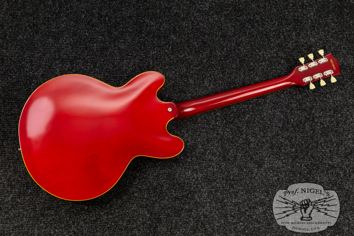 ESP Edwards MIJ E-SA-125LT w/ Case Cherry Lacquer Carved Top 335-style Seymour Duncan Semi Acoustic