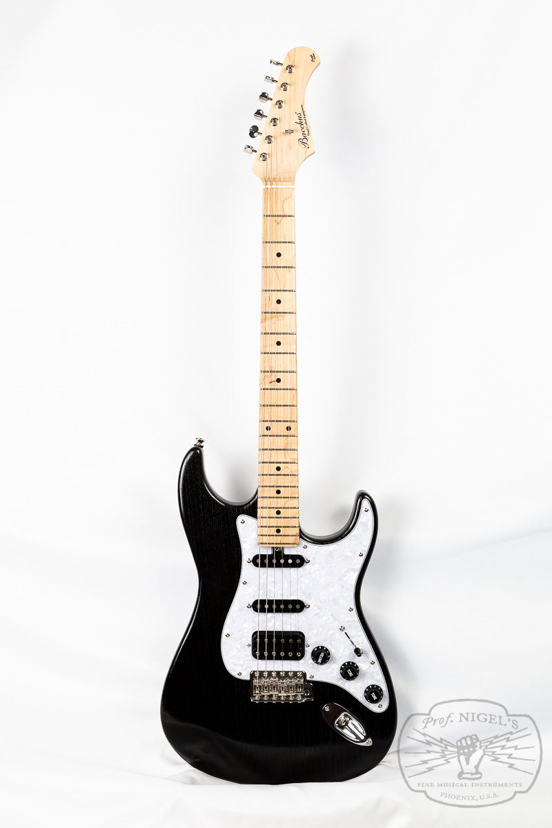 Bacchus Craft G-STUDIO ASH DK Black Oil Modern Strat SSH Electric Guitar