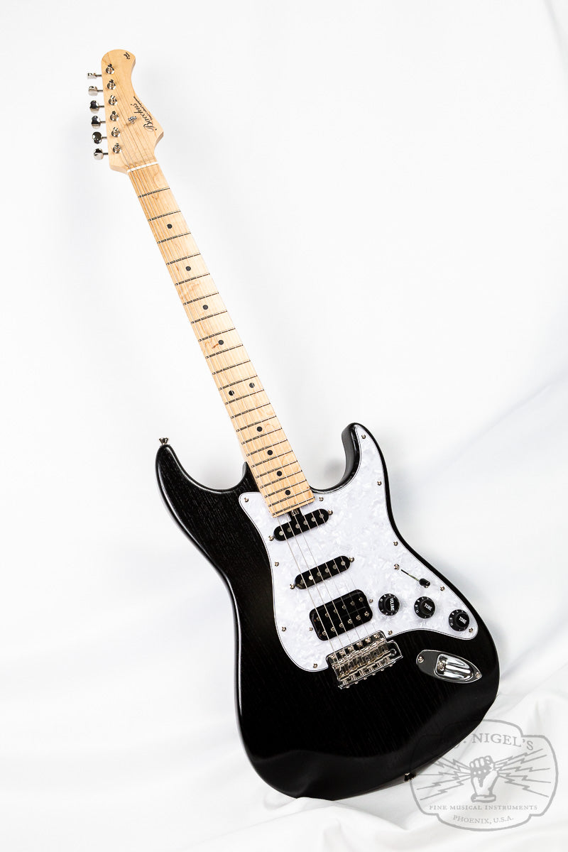 Bacchus Craft G-STUDIO ASH DK Black Oil Modern Strat SSH Electric Guitar