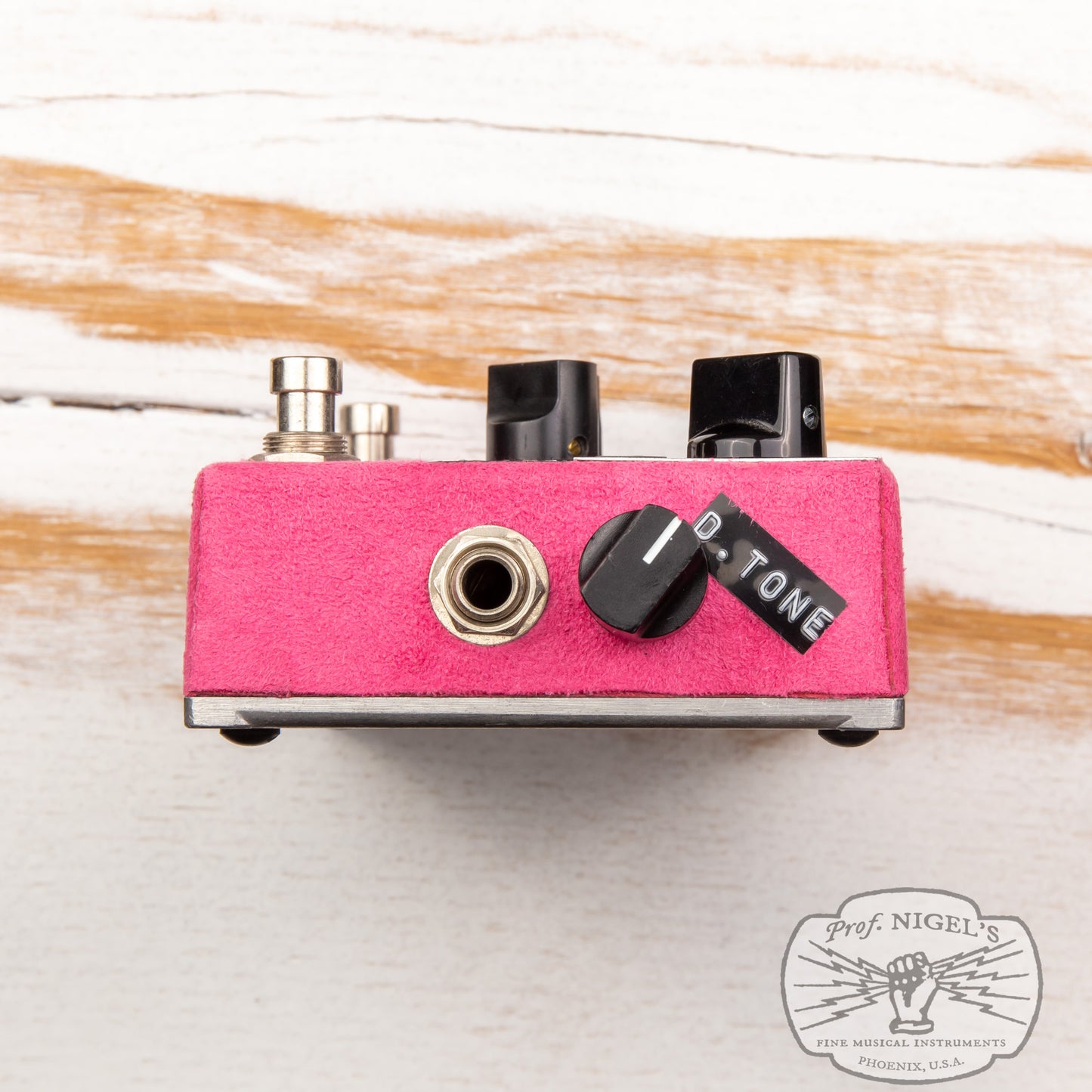 Shin's Music Pink Suede Bass Master Preamp w/ Box Bassman MIJ Handmade in Japan