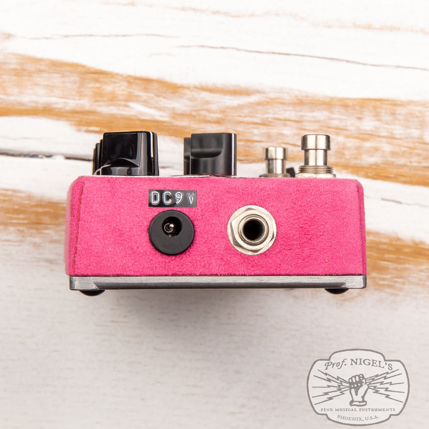 Shin's Music Pink Suede Bass Master Preamp w/ Box Bassman MIJ Handmade in Japan