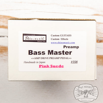 Shin's Music Pink Suede Bass Master Preamp w/ Box Bassman MIJ Handmade in Japan