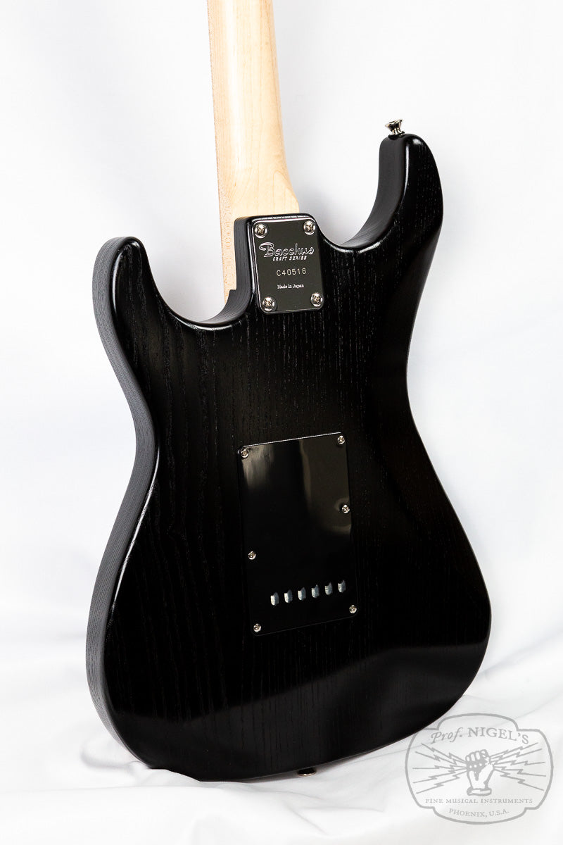 Bacchus Craft G-STUDIO ASH DK Black Oil Modern Strat SSH Electric Guitar