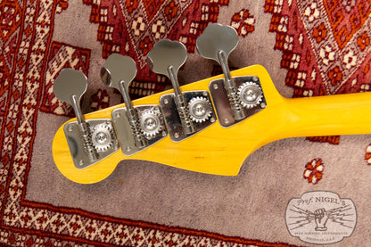 Fender MIJ JB62PJ Matching Headstock MH Limited Production 1962 Jazz Bass Reissue Transparent Blue Alder Body Made in Japan TBL