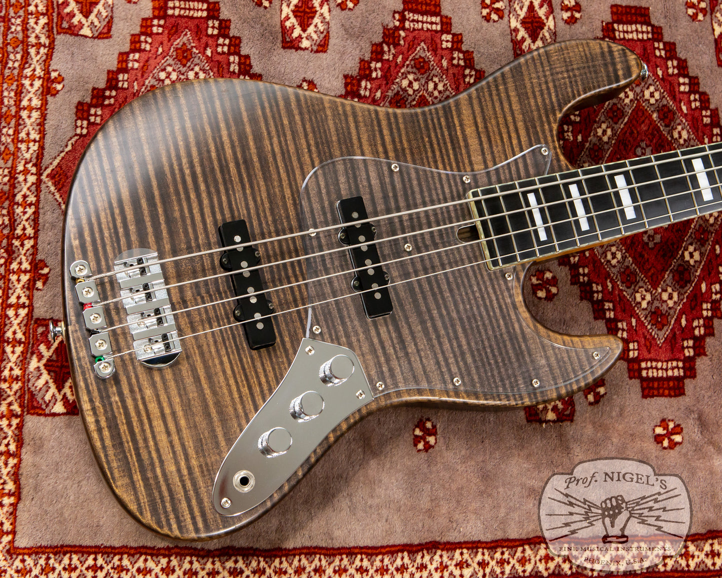 Bacchus Handmade Woodline 4 Premium Flame Maple Alder Brown Oil Boutique J-style Made in Japan