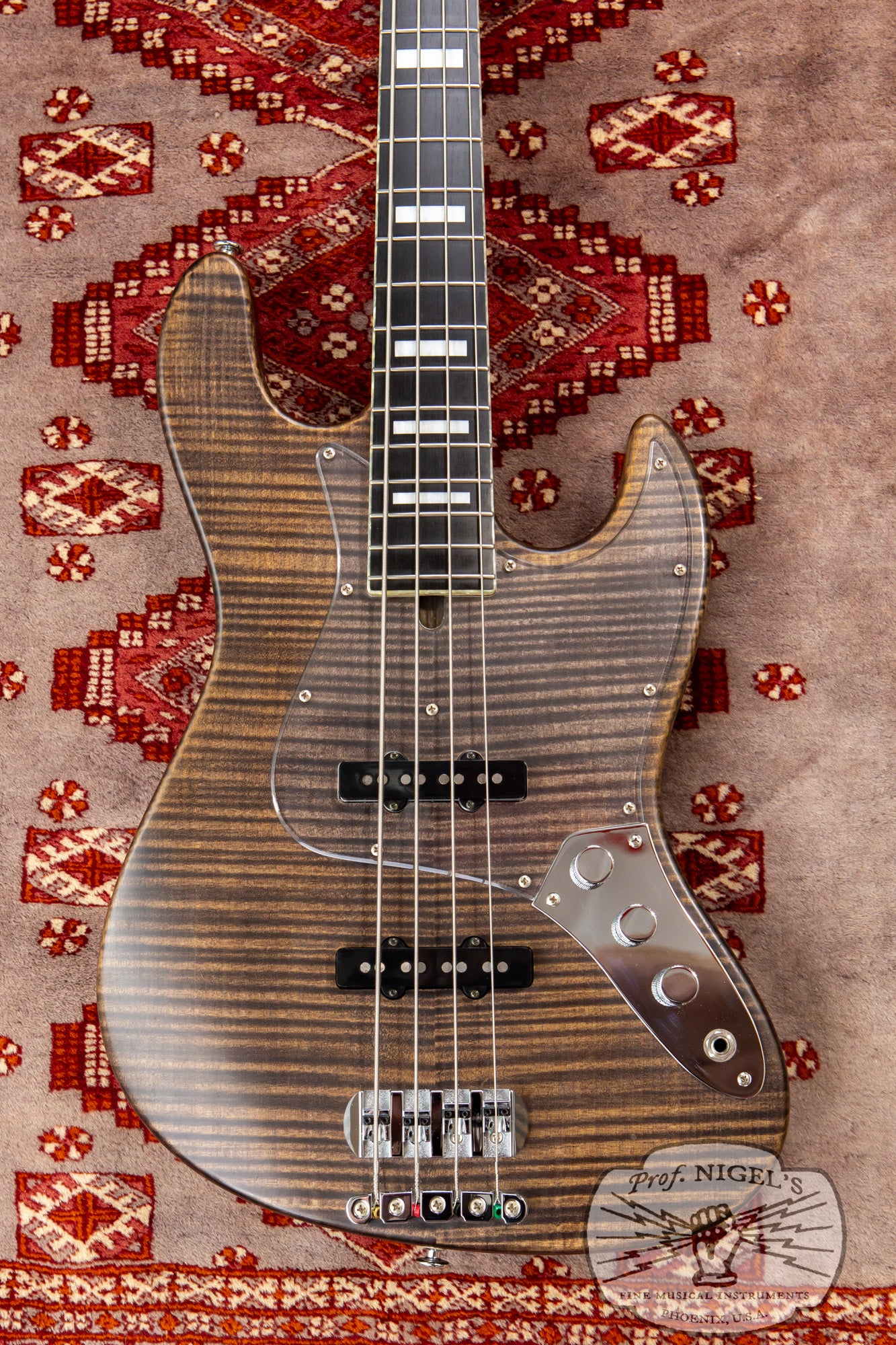 Bacchus Handmade Woodline 4 Premium Flame Maple Alder Brown Oil Boutique J-style Made in Japan