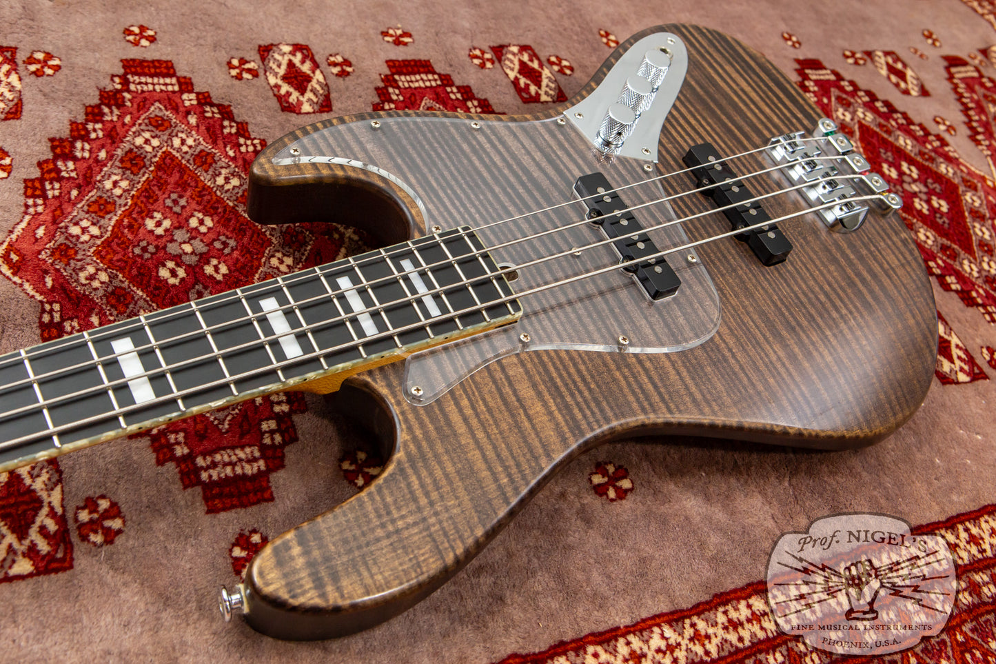 Bacchus Handmade Woodline 4 Premium Flame Maple Alder Brown Oil Boutique J-style Made in Japan