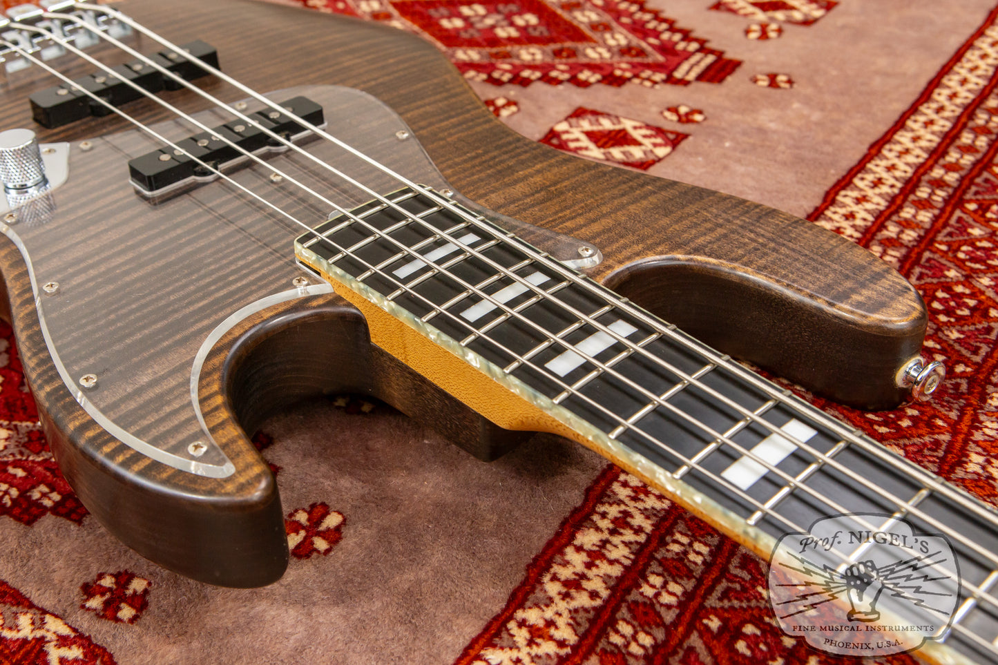 Bacchus Handmade Woodline 4 Premium Flame Maple Alder Brown Oil Boutique J-style Made in Japan