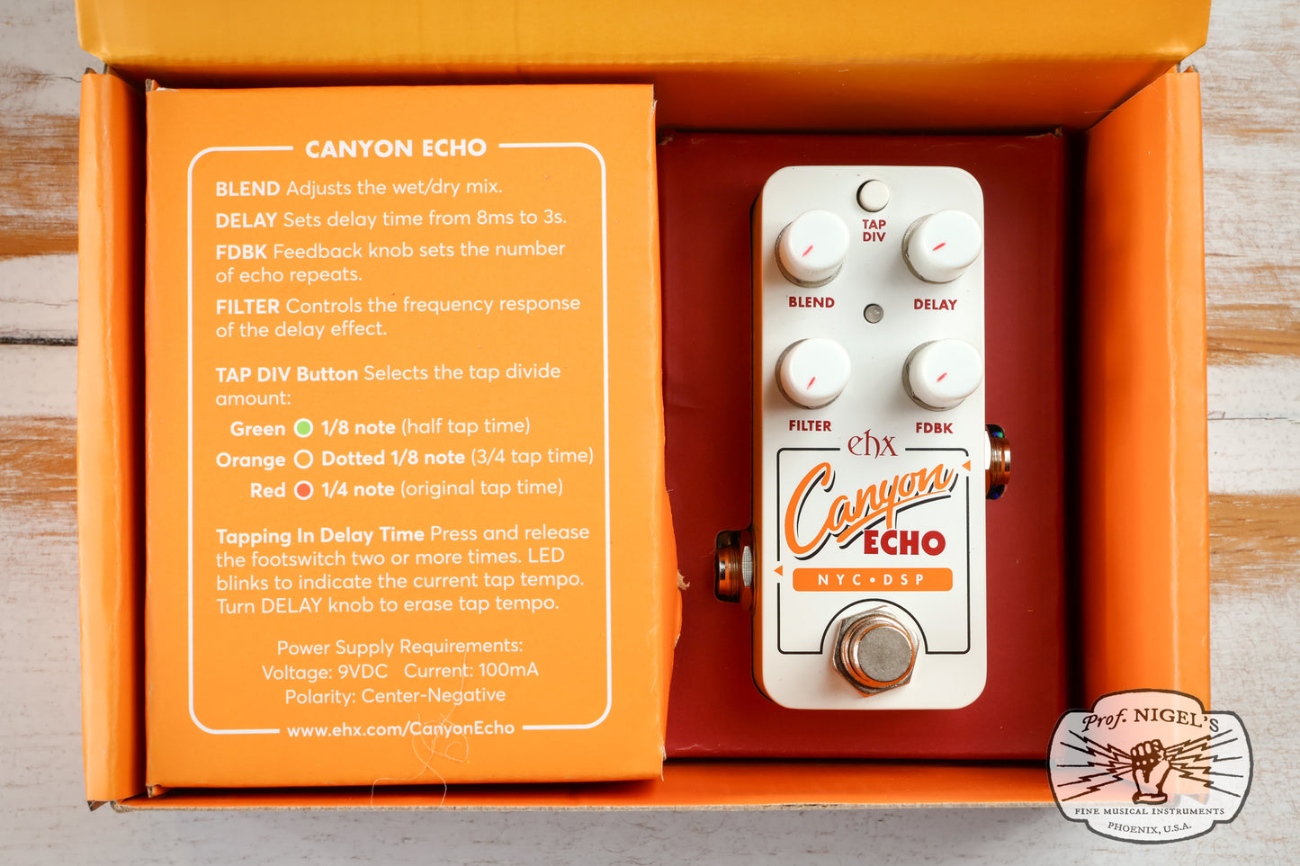 Open Box - Pico Canyon Delay NYC DSP Series