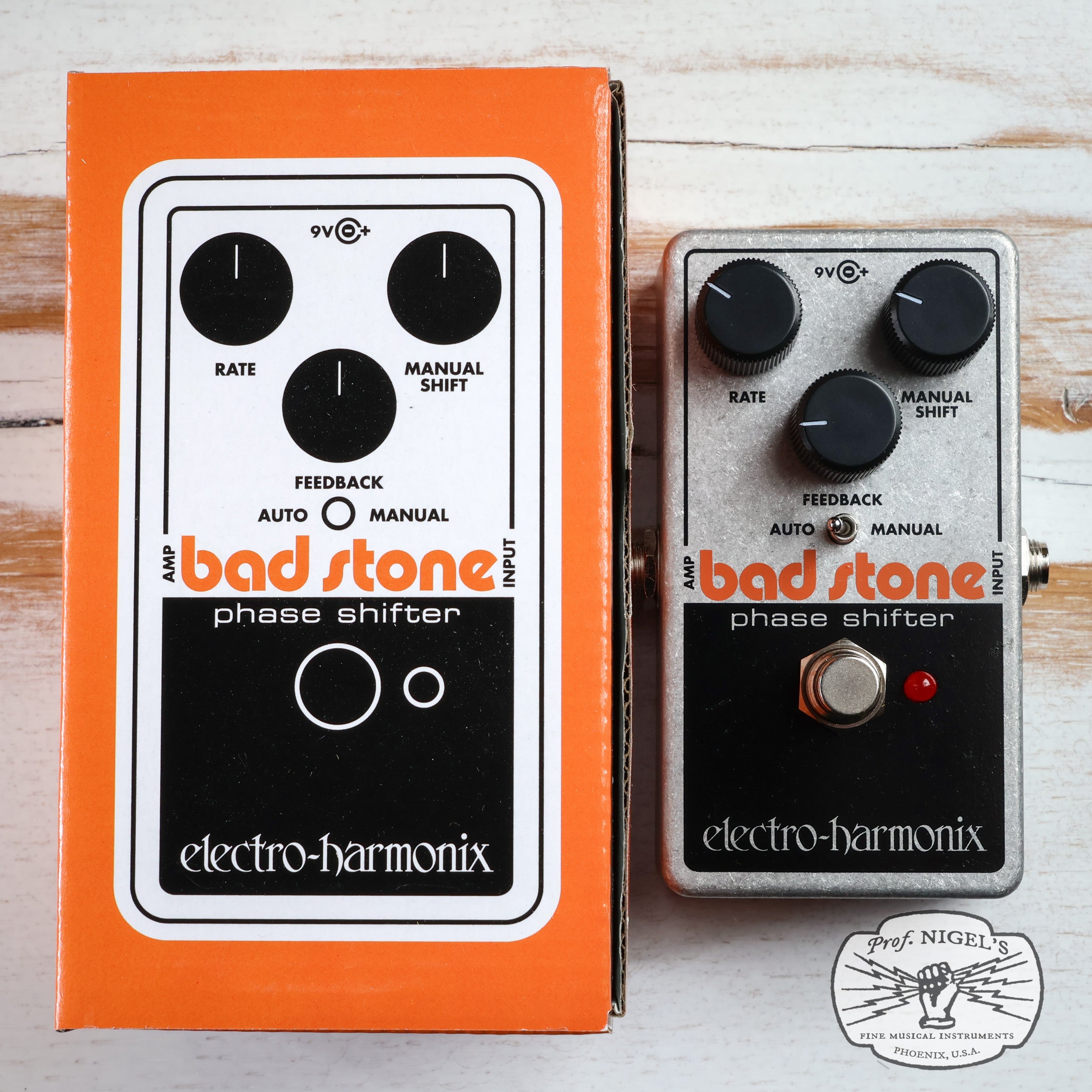 Open Box - Electro-Harmonix Bad Stone Phase Shifter Phaser Open Box - Electro-Harmonix Bad Stone Phase Shifter Phaser