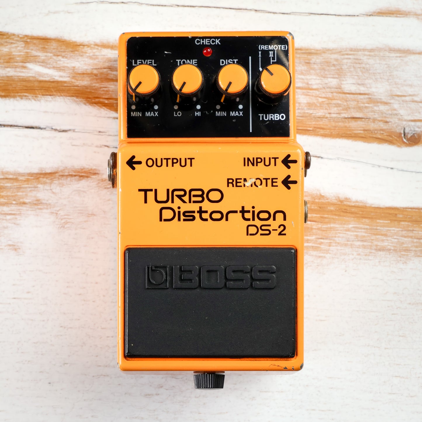 Boss DS-2 Turbo Distortion Effects Pedal MIJ Silver Label Made in Japan