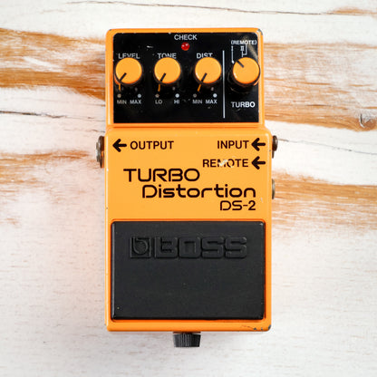 Boss DS-2 Turbo Distortion Effects Pedal MIJ Silver Label Made in Japan