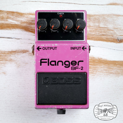 Boss BF-2 Flanger (Black Label) Vintage MIJ Made in Japan VG