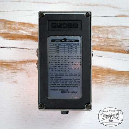 Boss DS-2 Turbo Distortion w/ Box Effects Pedal MIJ Silver Label Made in Japan