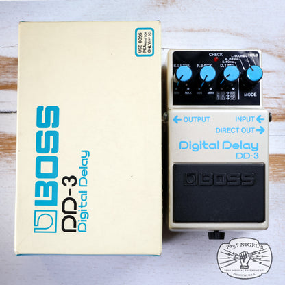 Boss DD-3 Digital Delay w/ Box Long Chip MIJ Blue Label Made in Japan