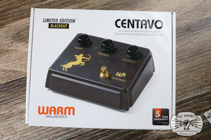 Open Box - Warm Audio Centavo Blackout Limited Edition Overdrive Pedal WA-CVB