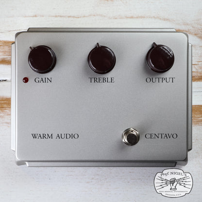 Open Box - Warm Audio Centavo Limited Edition Silver Professional Overdrive Pedal WA-CVS