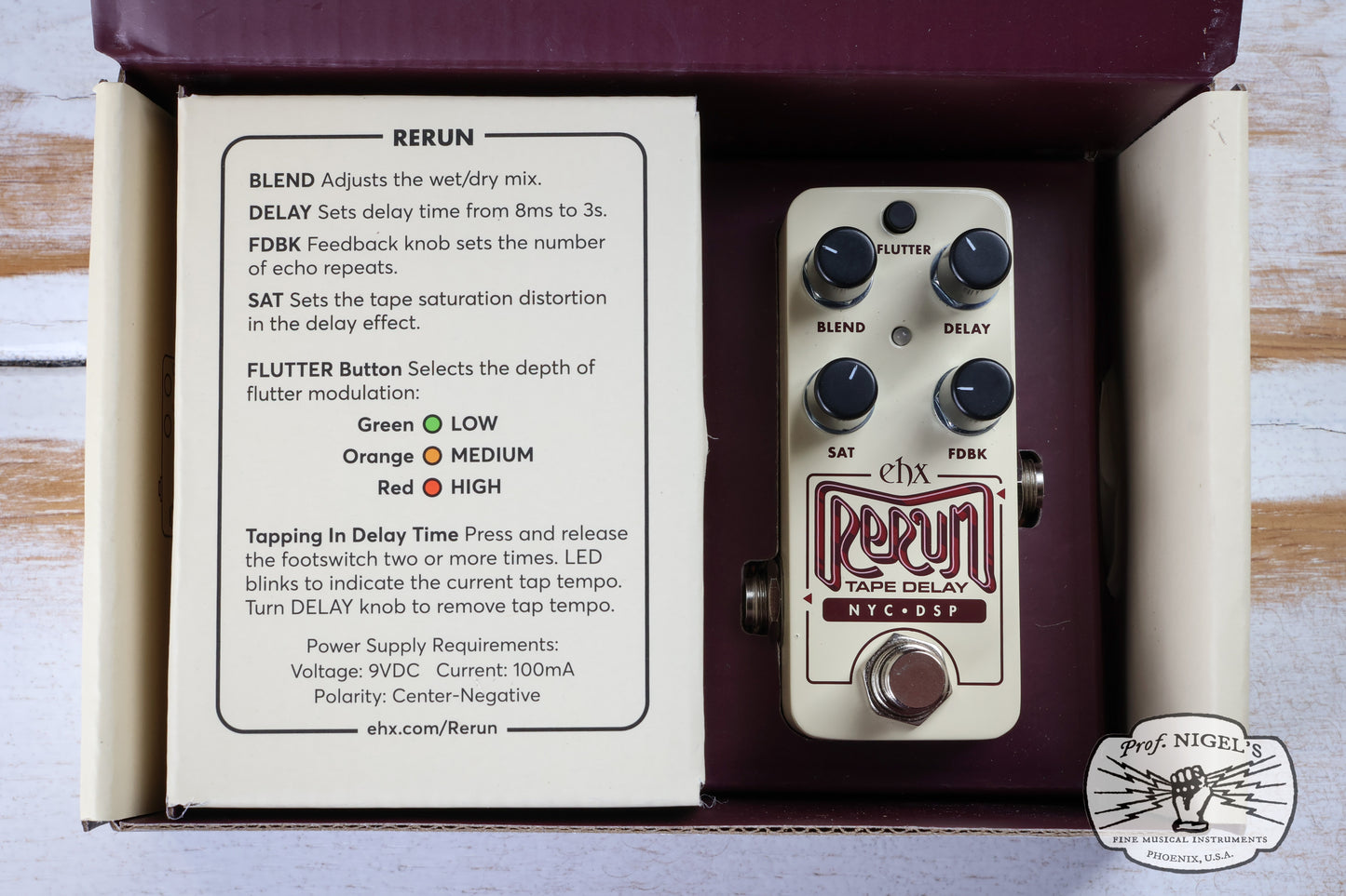 Open Box - Electro-Harmonix Pico Rerun Tape Delay