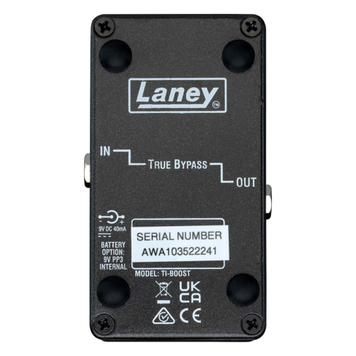 Laney Black Country Customs TI-BOOST (Tony Iommi Signature Boost) Effects Pedal