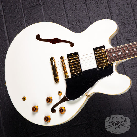 2022 Limited Production Tokai ES202G-CM Snow White w/ Hard Case 335-style MIJ Made in Japan
