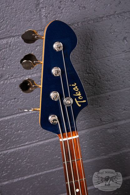 2022 Tokai MIJ AJB114 Matching Headstock Gunmetal Blue Jazz Bass Made in Japan MH