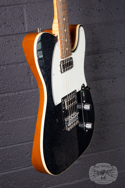 2023 Fender Limited Black Sparkle Telecaster w/ Flame Maple Neck MIJ Made in Japan Filtertron