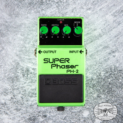 Boss PH-2 Super Phaser 1984 Black Label Vintage MIJ