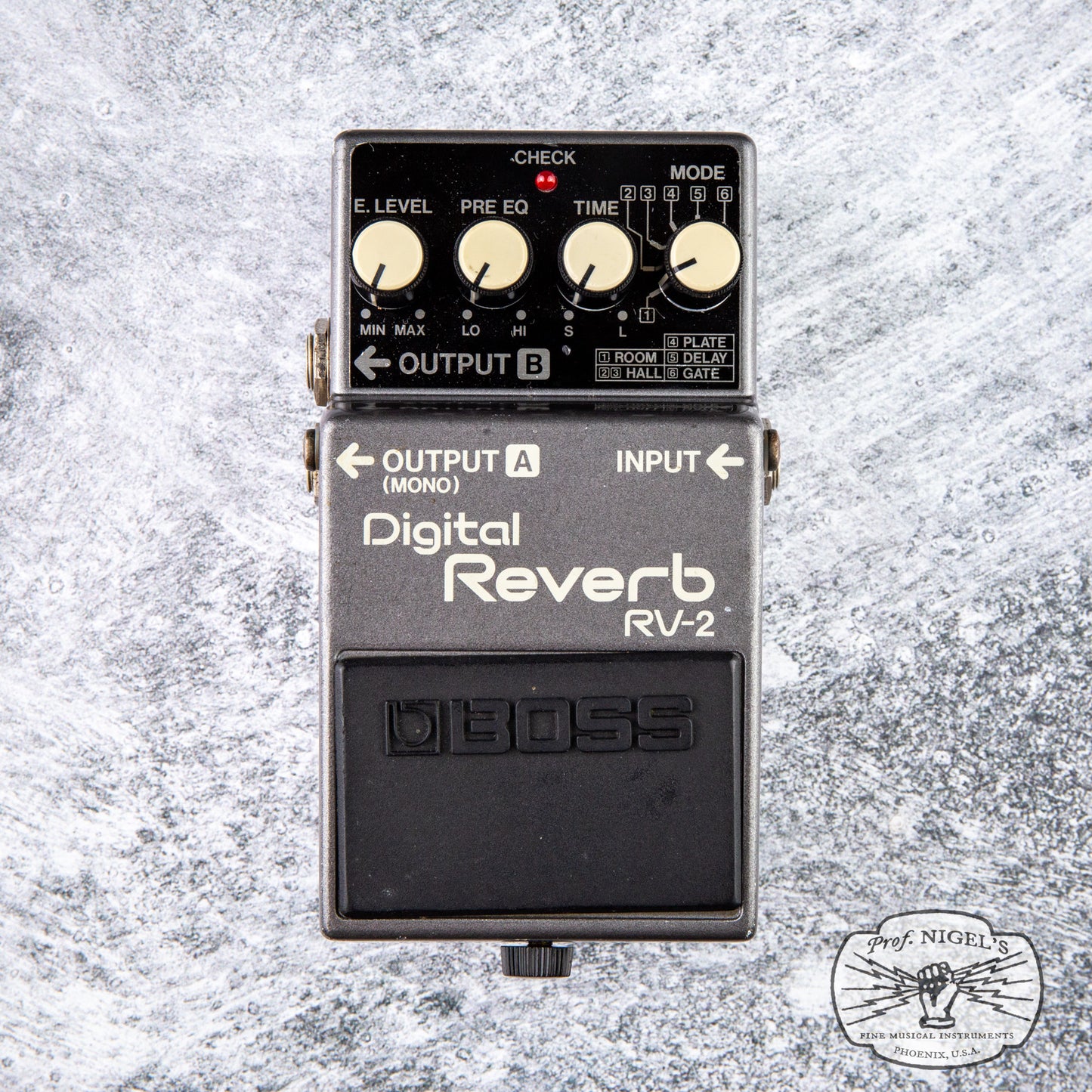 Boss RV-2 Digital Reverb (Dark Gray Label) 1987 Vintage MIJ Made in Japan