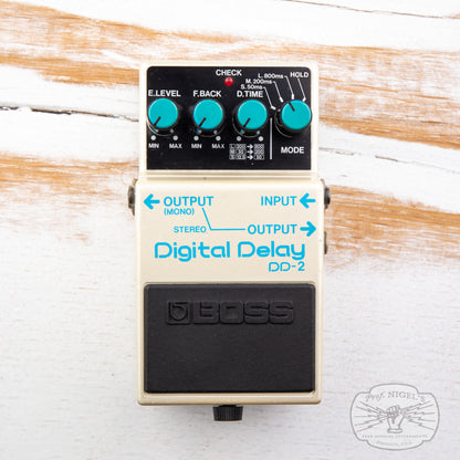 Boss DD-2 Digital Delay MIJ (Blue Label) 1985 Long Chip Vintage Made in Japan